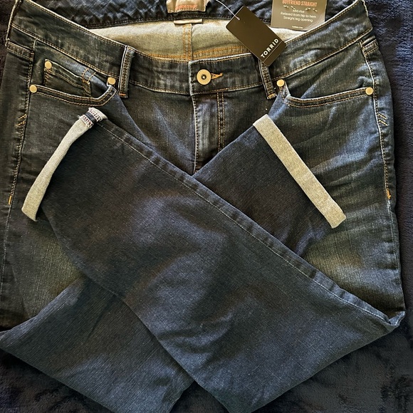 torrid Denim - Torrid Dark Blue Straight Leg Jeans